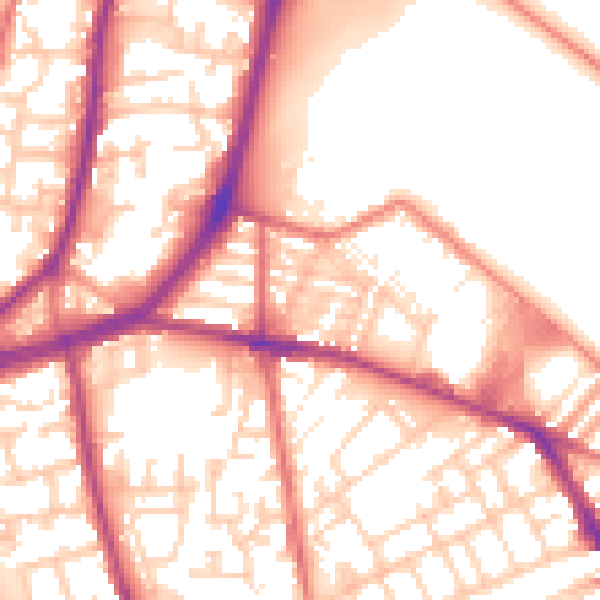 Daytime road noise heatmap for L4 0RZ