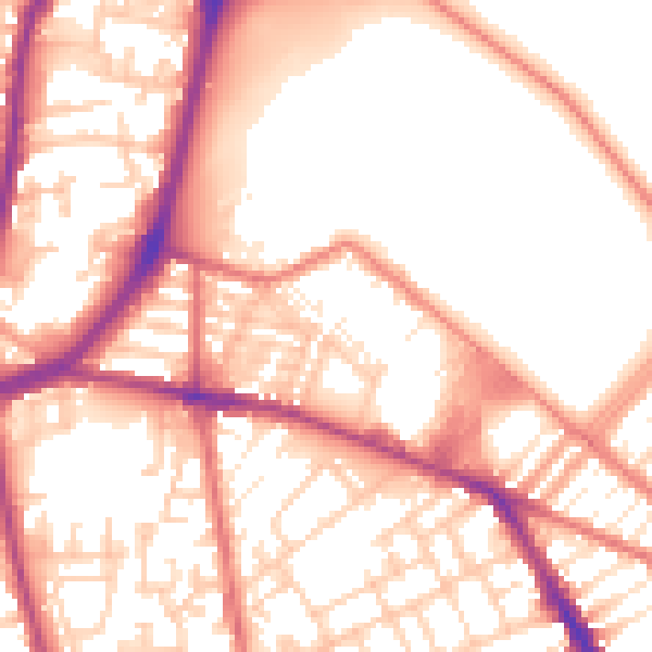 Daytime road noise heatmap for L4 0SF