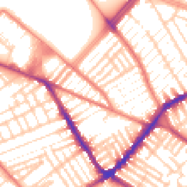 Daytime road noise heatmap for L4 0ST