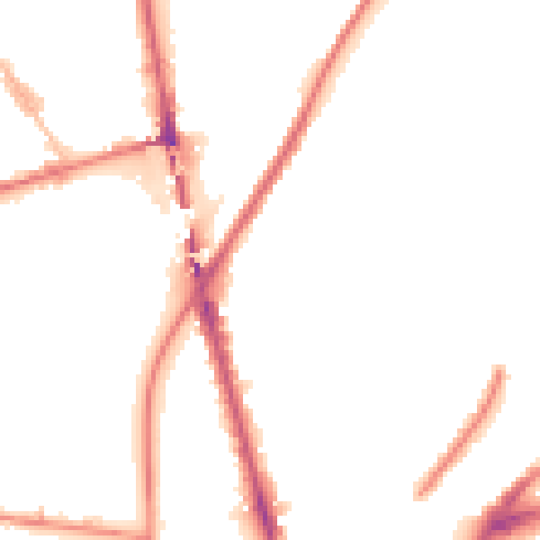 Night-time road noise heatmap for L4 1RN