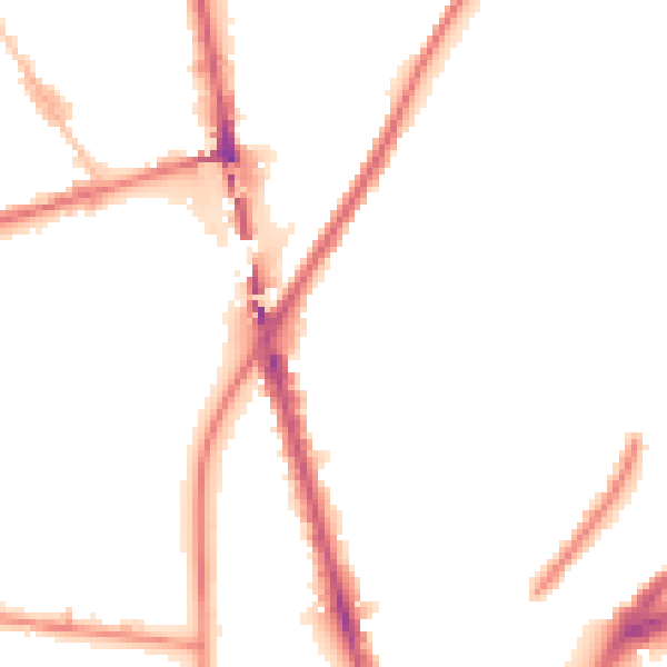 Night-time road noise heatmap for L4 1RW