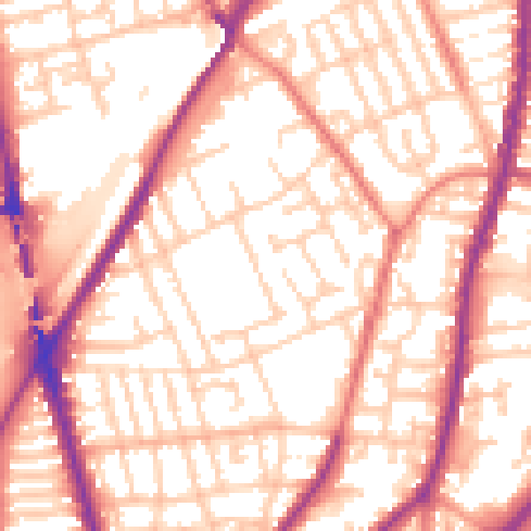 Daytime road noise heatmap for L4 1TS