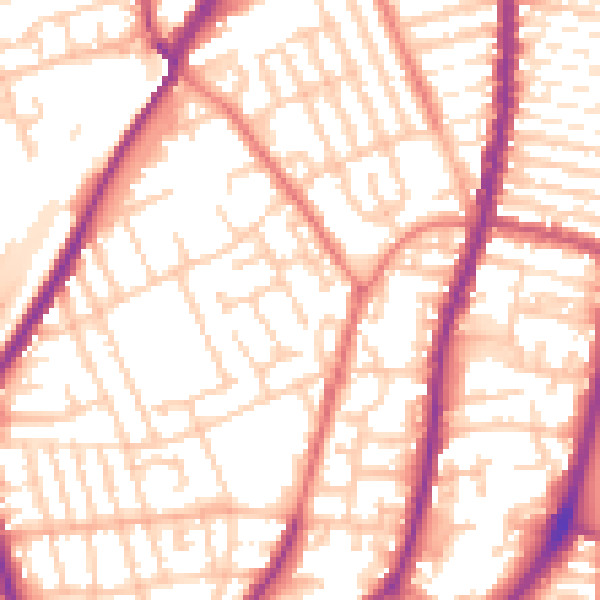 Daytime road noise heatmap for L4 1XL