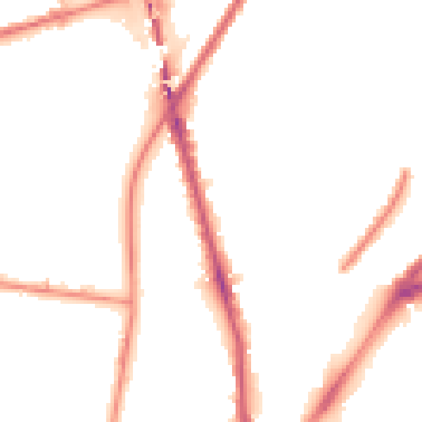 Night-time road noise heatmap for L4 1YA