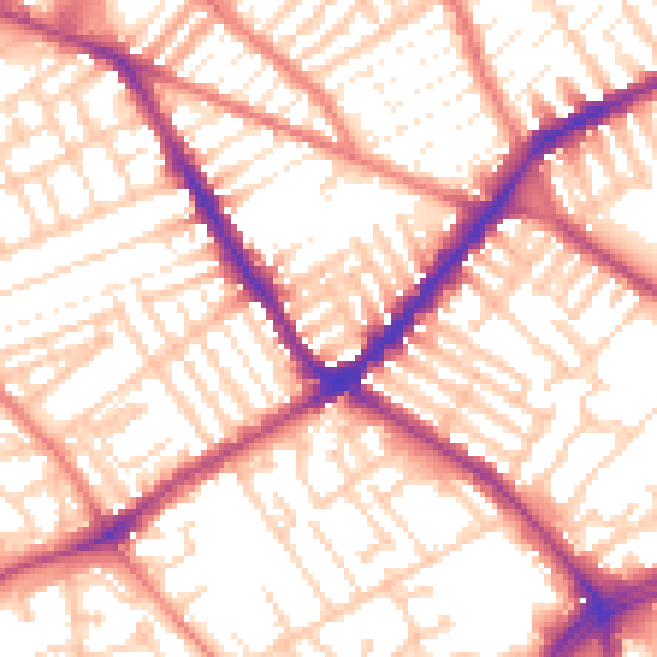 Daytime road noise heatmap for L4 2QL