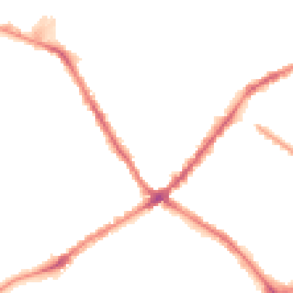 Night-time road noise heatmap for L4 2QN