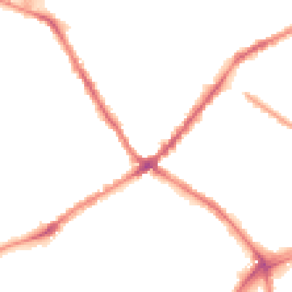 Night-time road noise heatmap for L4 2QR