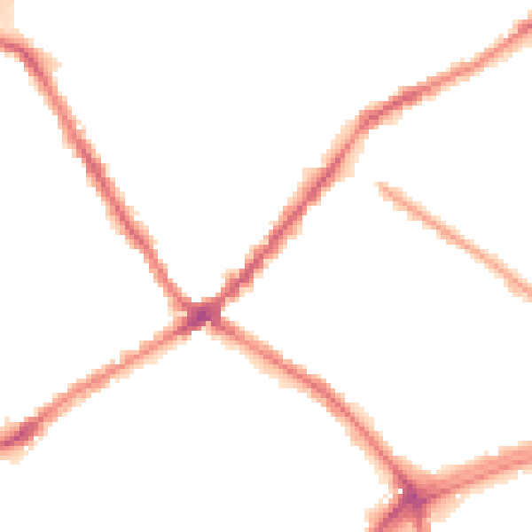 Night-time road noise heatmap for L4 2QX