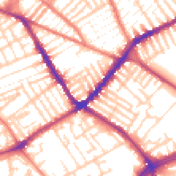 Daytime road noise heatmap for L4 2RH