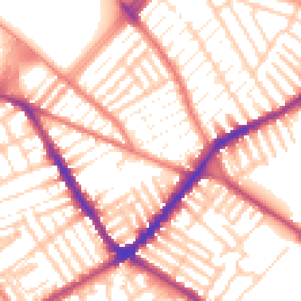 Daytime road noise heatmap for L4 2RN