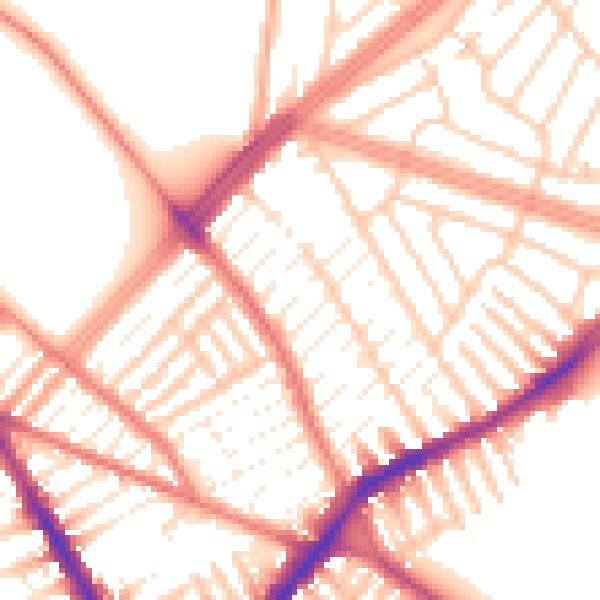Daytime road noise heatmap for L4 2TB