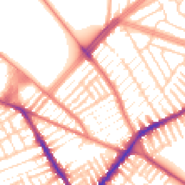 Daytime road noise heatmap for L4 2TL
