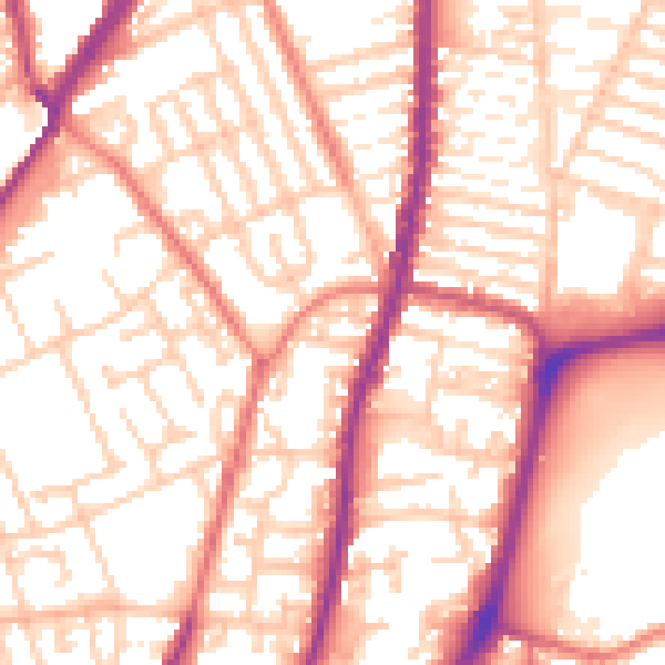 Daytime road noise heatmap for L4 3QS