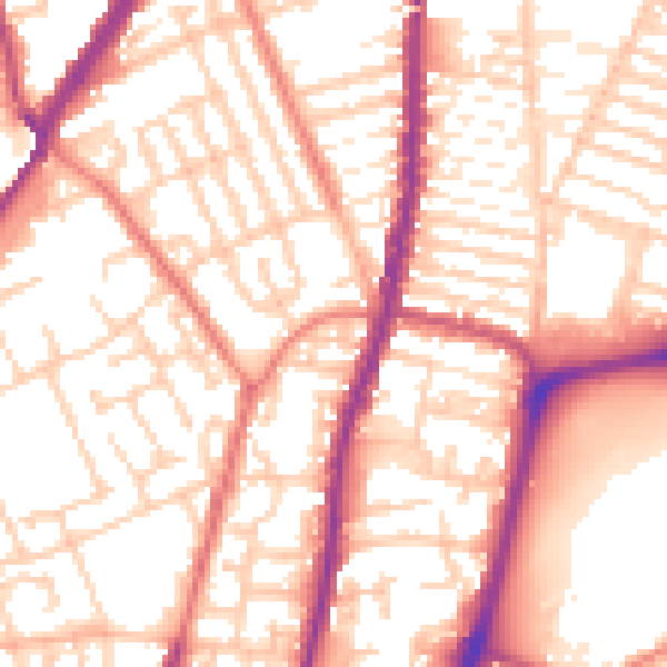Daytime road noise heatmap for L4 3QT