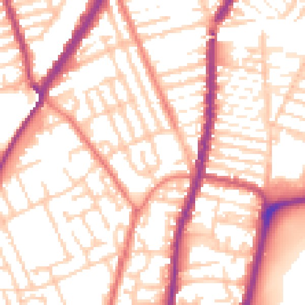 Daytime road noise heatmap for L4 3SS