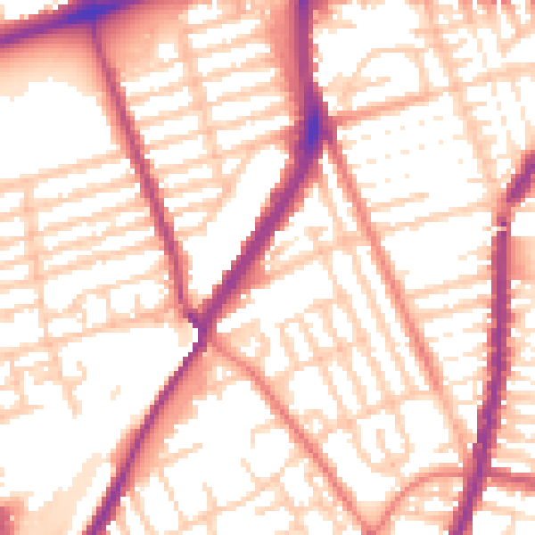 Daytime road noise heatmap for L4 3TN