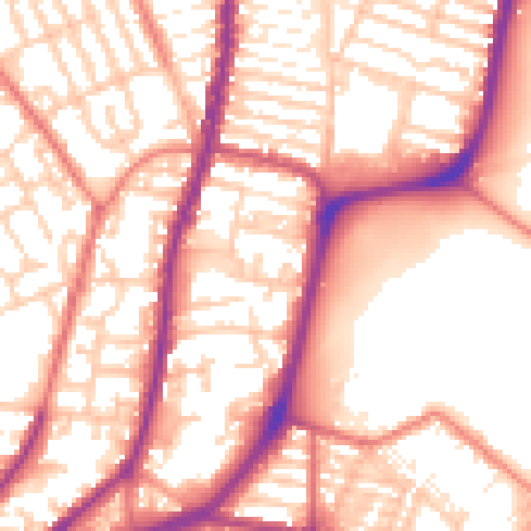 Daytime road noise heatmap for L4 4AA