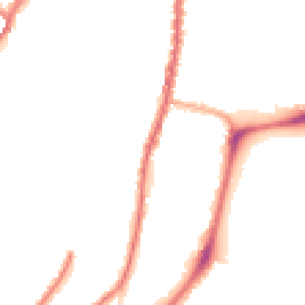 Night-time road noise heatmap for L4 4BB