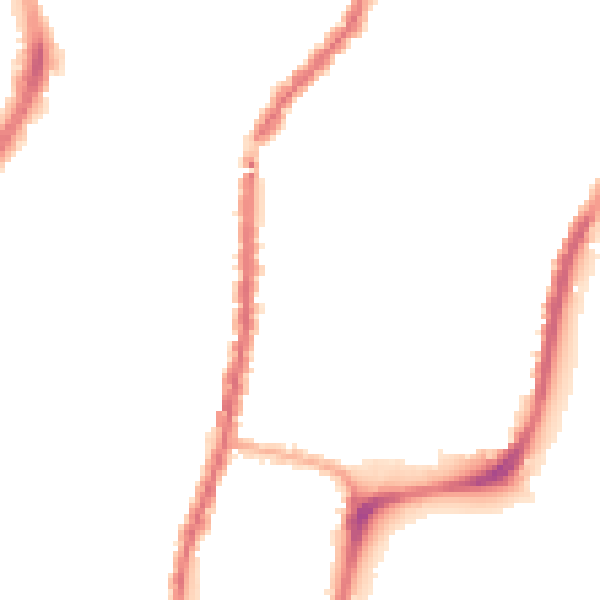 Night-time road noise heatmap for L4 4DY