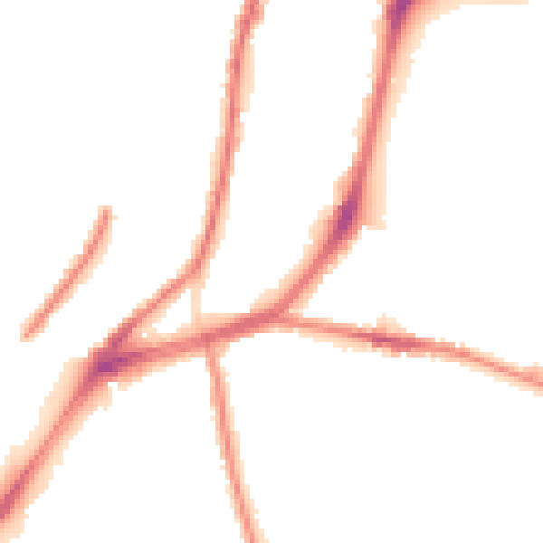 Night-time road noise heatmap for L4 4QD