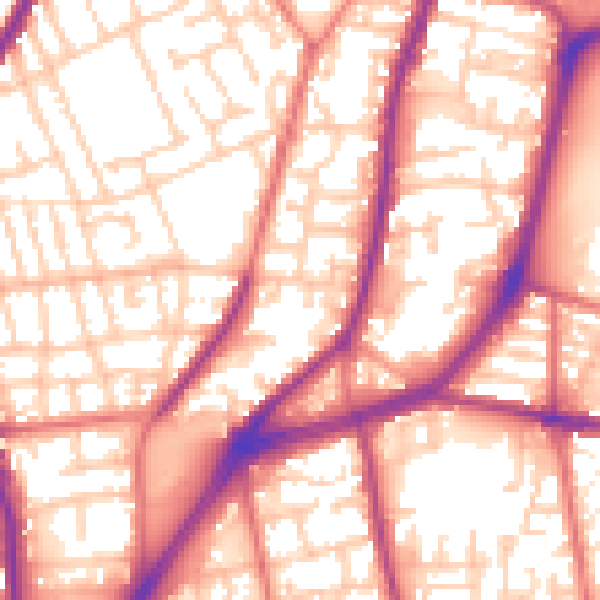 Daytime road noise heatmap for L4 4QL