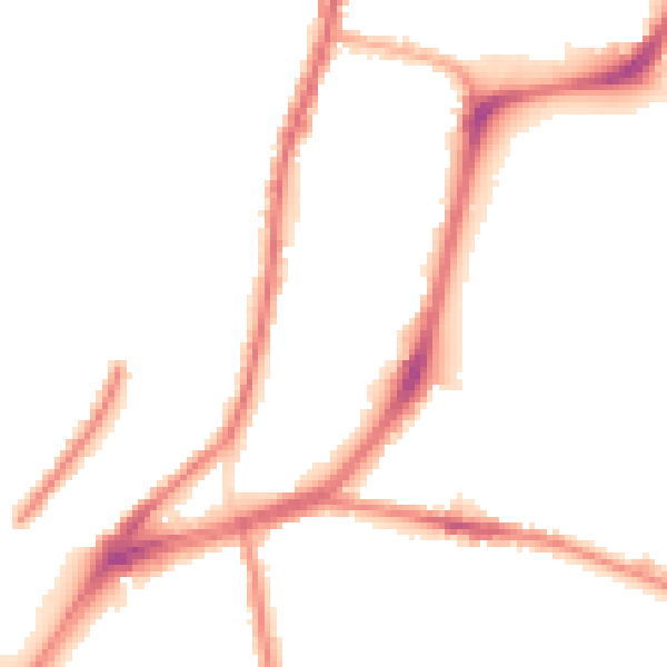 Night-time road noise heatmap for L4 4QY