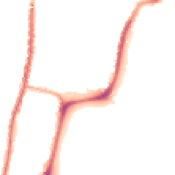 Night-time road noise heatmap for L4 5AB