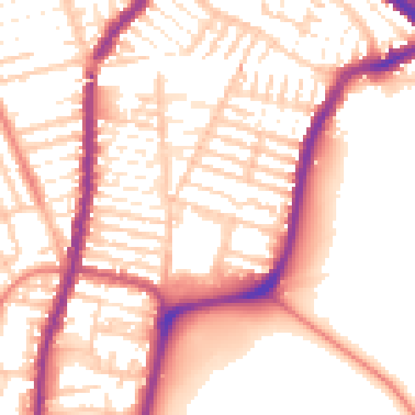 Daytime road noise heatmap for L4 5RN