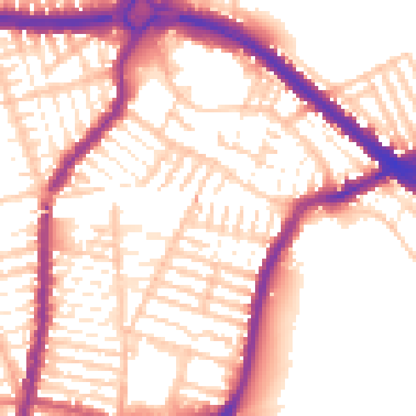 Daytime road noise heatmap for L4 5SP