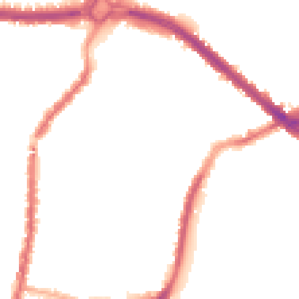 Night-time road noise heatmap for L4 5SP