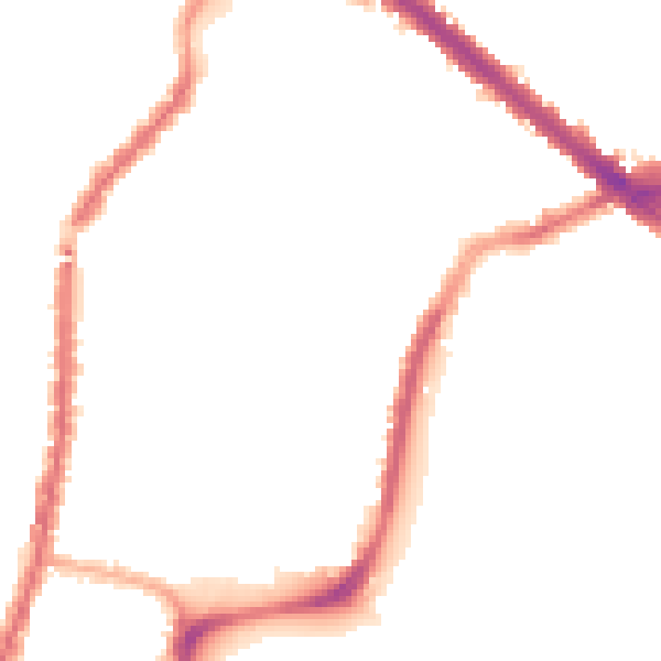 Night-time road noise heatmap for L4 5SY