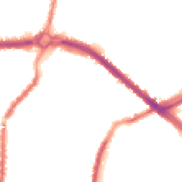Night-time road noise heatmap for L4 5UD