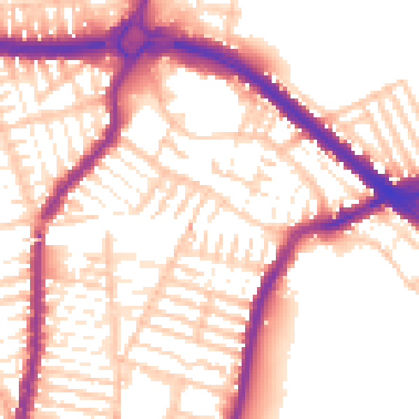 Daytime road noise heatmap for L4 5UP