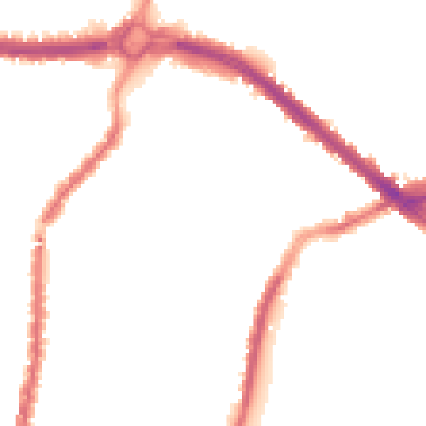 Night-time road noise heatmap for L4 5UP