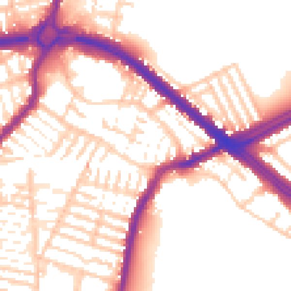 Daytime road noise heatmap for L4 5US