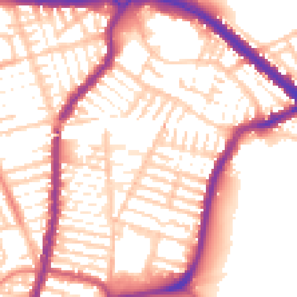Daytime road noise heatmap for L4 5UW
