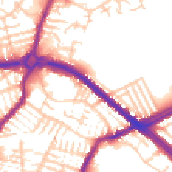 Daytime road noise heatmap for L4 6SH