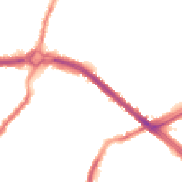 Night-time road noise heatmap for L4 6TR
