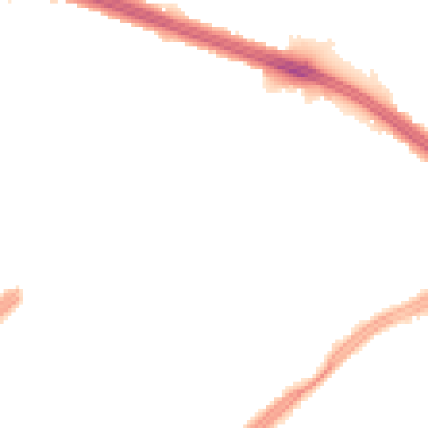 Night-time road noise heatmap for L4 7TG