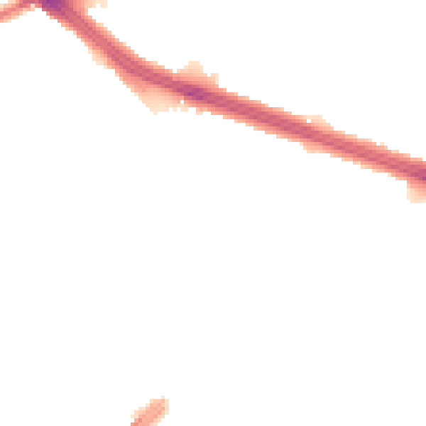 Night-time road noise heatmap for L4 7XS