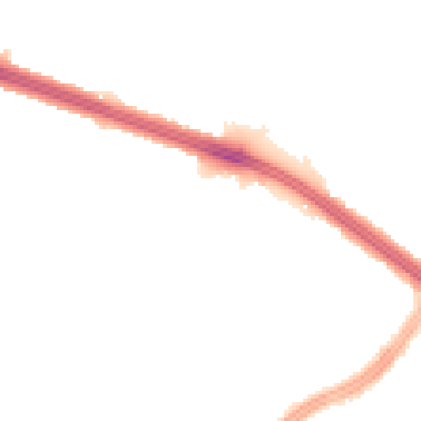 Night-time road noise heatmap for L4 8SS