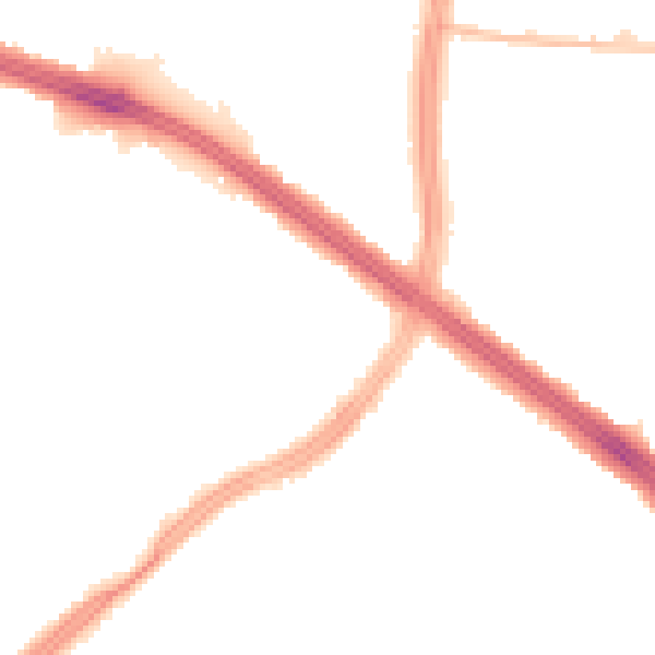 Night-time road noise heatmap for L4 8TR