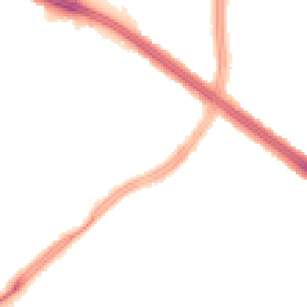 Night-time road noise heatmap for L4 8TX