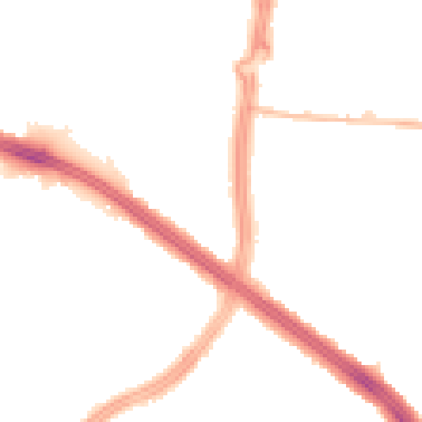 Night-time road noise heatmap for L4 8UL