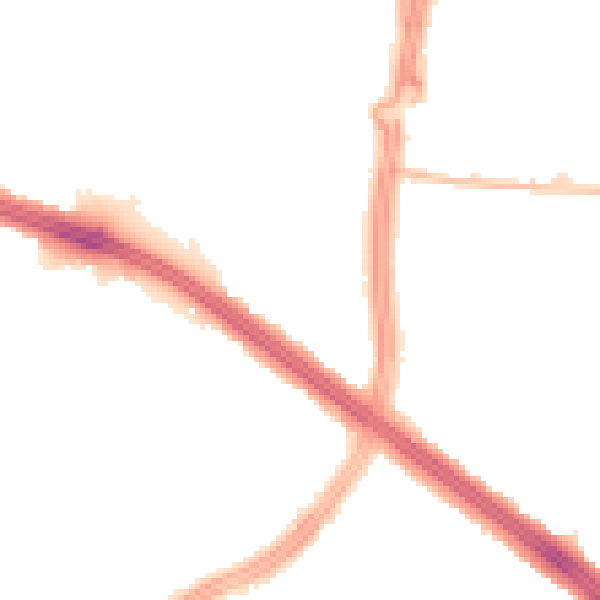 Night-time road noise heatmap for L4 8UP
