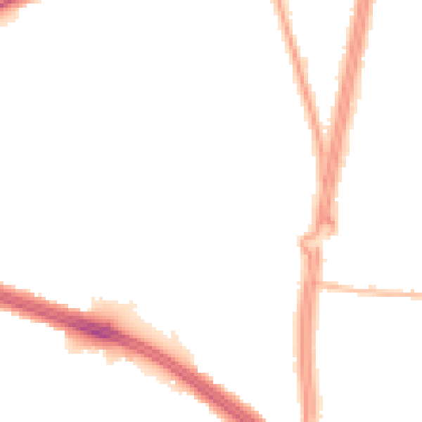 Night-time road noise heatmap for L4 9RU