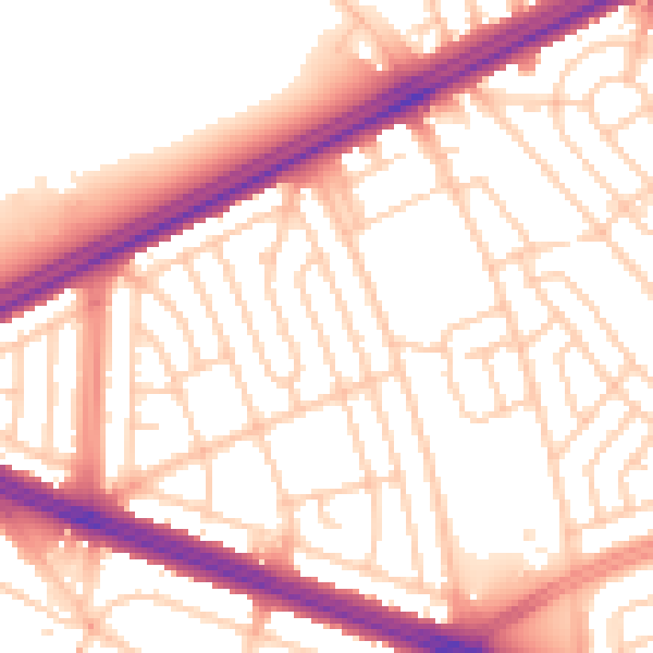 Daytime road noise heatmap for L4 9TB