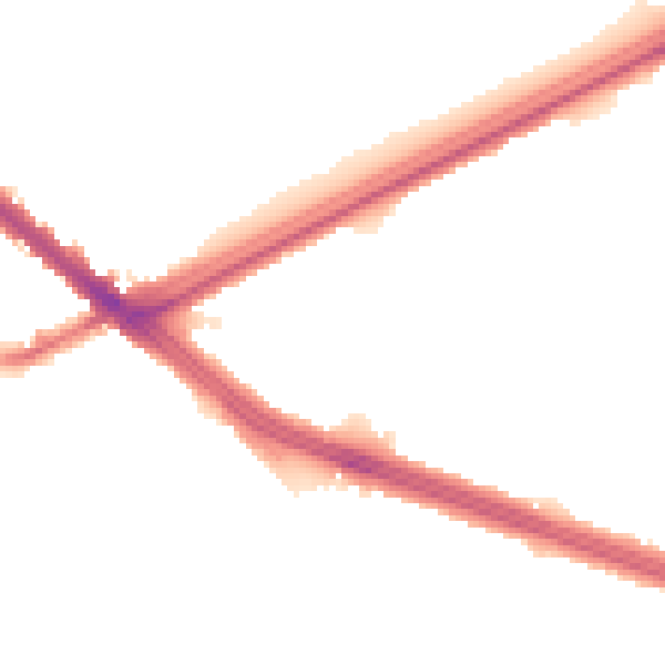Night-time road noise heatmap for L4 9UP