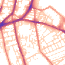 Daytime road noise heatmap for L5 0BB