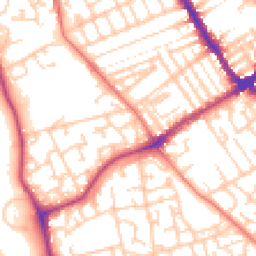Daytime road noise heatmap for L5 4TR